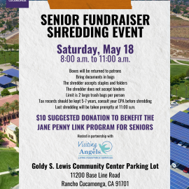 Senior Fundraiser Shredding Event  
