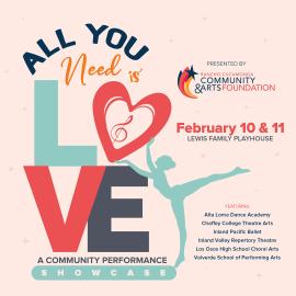 All You Need is Love with illustration of dancer February 10 & 11