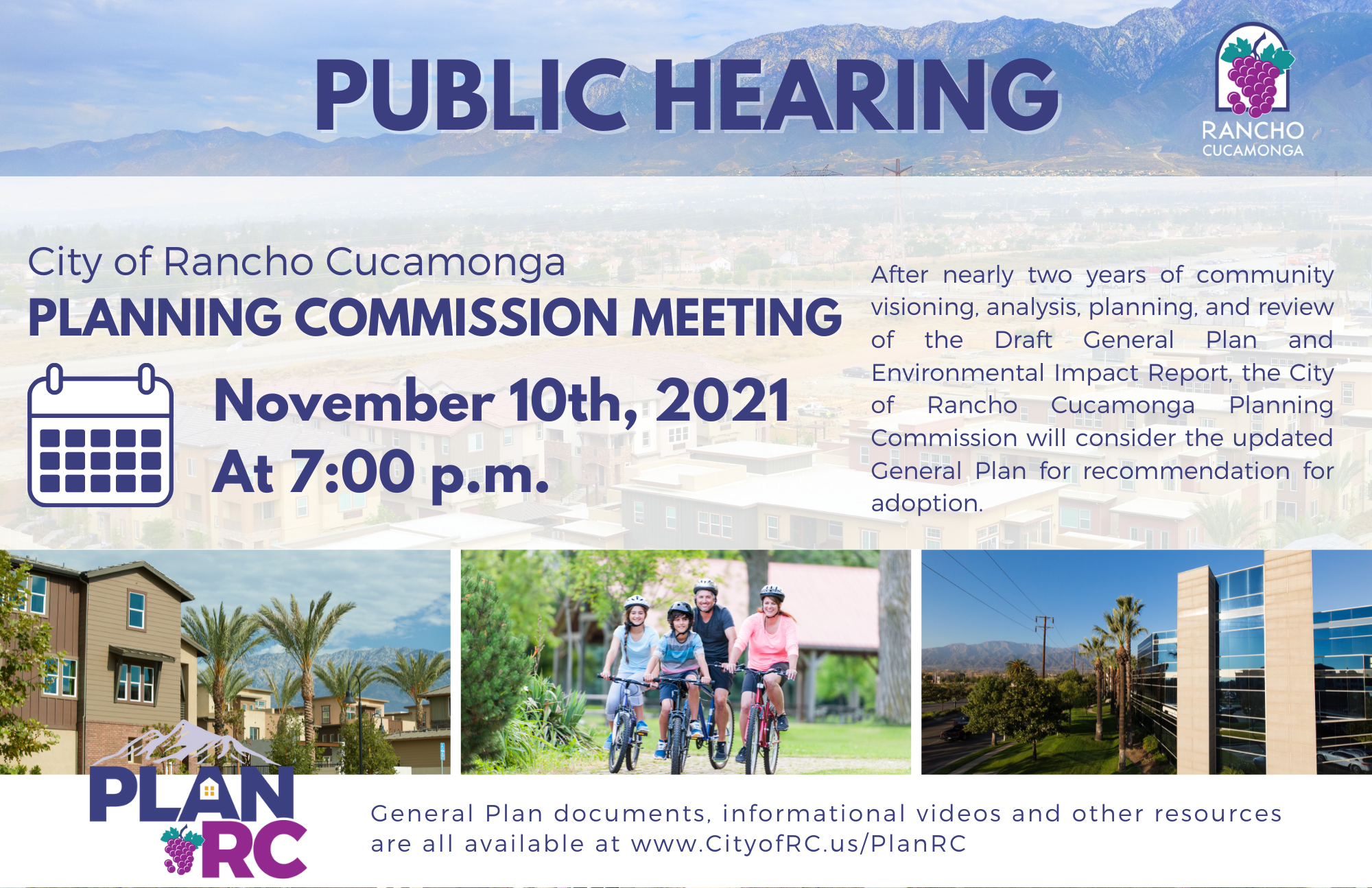 General Plan Update Planning Commission Public Hearing November 10, 2021
