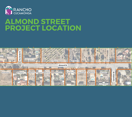 Almond Street Project Location, map of almond street