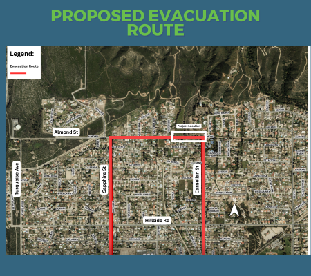 Almond Steet Proposed Evacuation Route