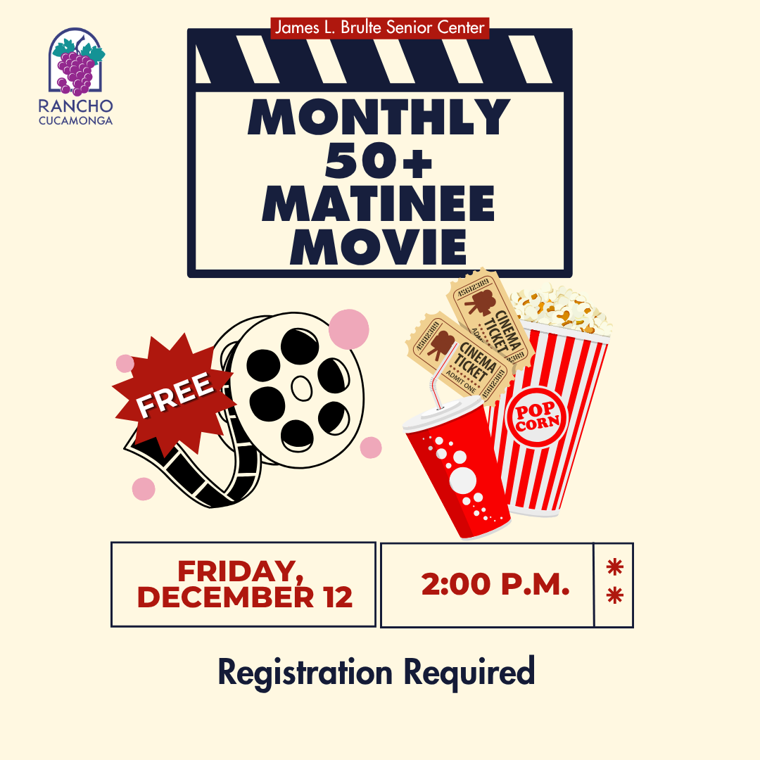 Senior Monthly Movie 50+ Matinee