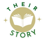 Their Story Logo with green letters and an open book.