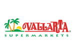 Vallarta Supermarket logo with red and green lettering.