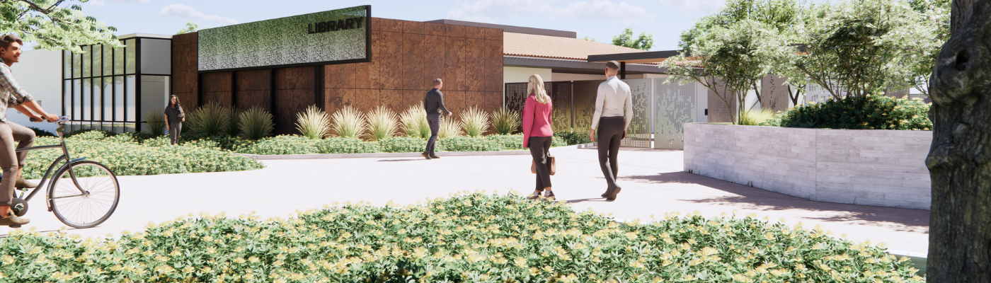 Rendering of Diane Williams Library at Lions Park