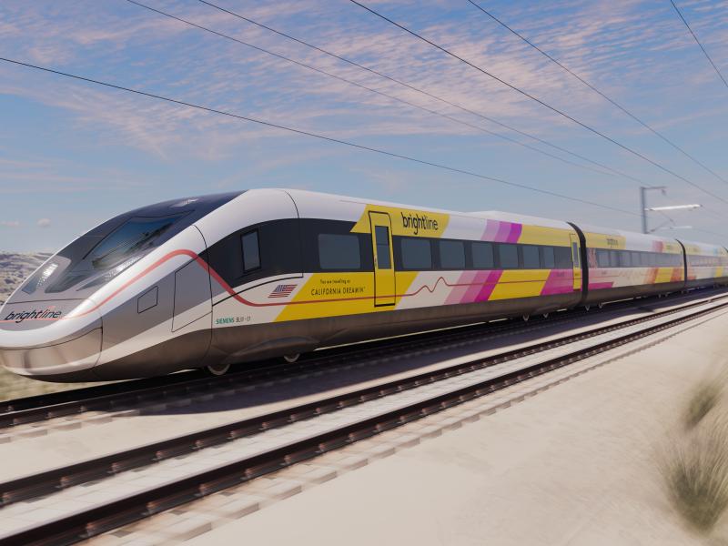 Brightline West Traing rendering