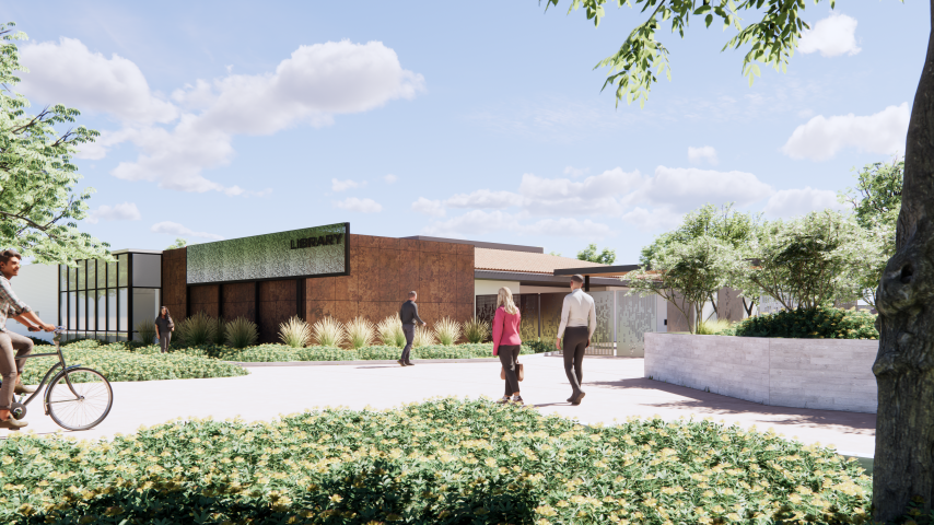 Rendering of Westside Library