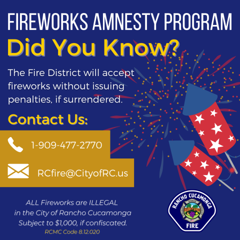 Fireworks Amnesty Program