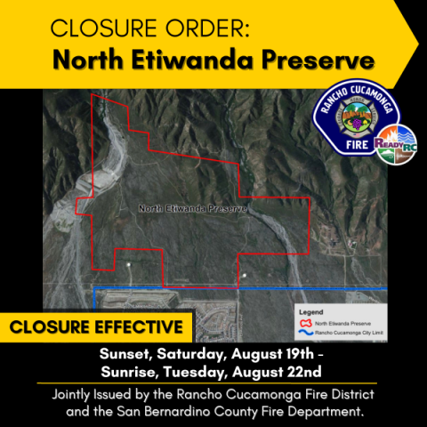 North Etiwanda Preserve Closure