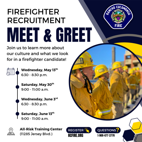 Firefighter Recruitment Meet & Greet Flyer