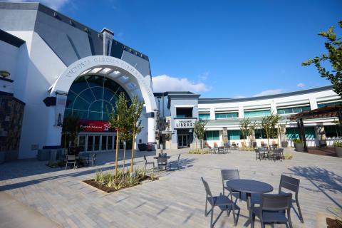 Image of Victoria Gardens Cultural Center courtyard
