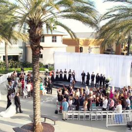 Wedding Ceremony in Courtyard