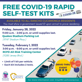 COVID-19 Test Distribution Event