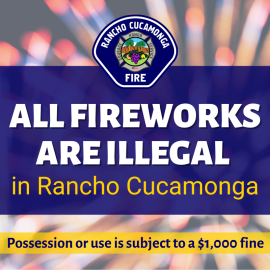 Image for All-Fireworks are Illegal in Rancho Cucamonga