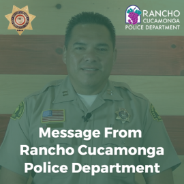 Message from RC Police Dept
