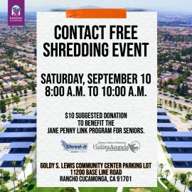 Contact Free Shredding Event