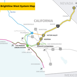 Brightline West System Map