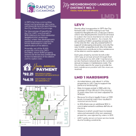 LMD 1 annual report for FY 24 25 with map and project details