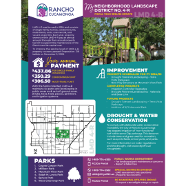 LMD 4-R annual report graphic with project highlights