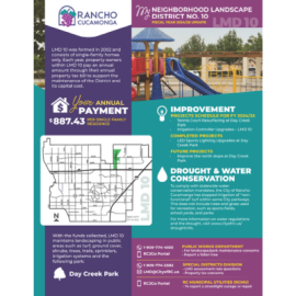 LMD 10 annual report for FY 24 25 with map and project highlights