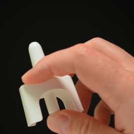 hand holding narcan spray