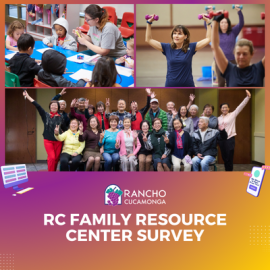 woman teaching small kids, older women lifting dumbells, group of elderly people holding up peace sign, RC Family Resource Center Survey, publicinput.com/resourcecenter