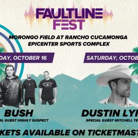 Faultline Fest Line Up Bush Dustin Lynch October 16-17
